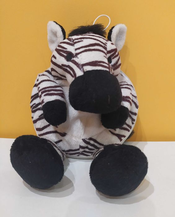 Etui / Pokrowiec na płyty CD DVD Zebra – Pluszowe, Organizer na Płyty