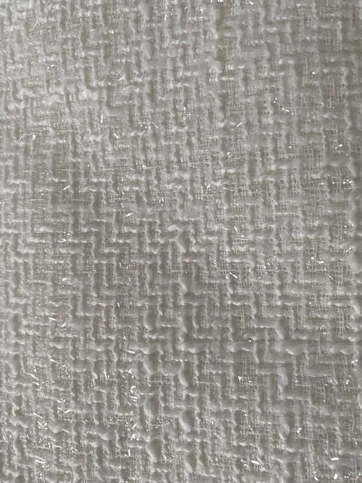 Тканина твид  молочного кольору  з люрексовою ниткою