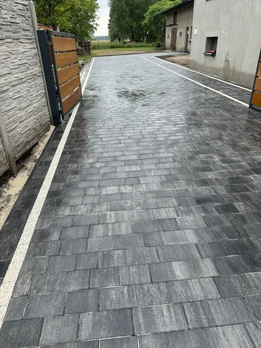 Brukarstwo Układanie kostki brukowej