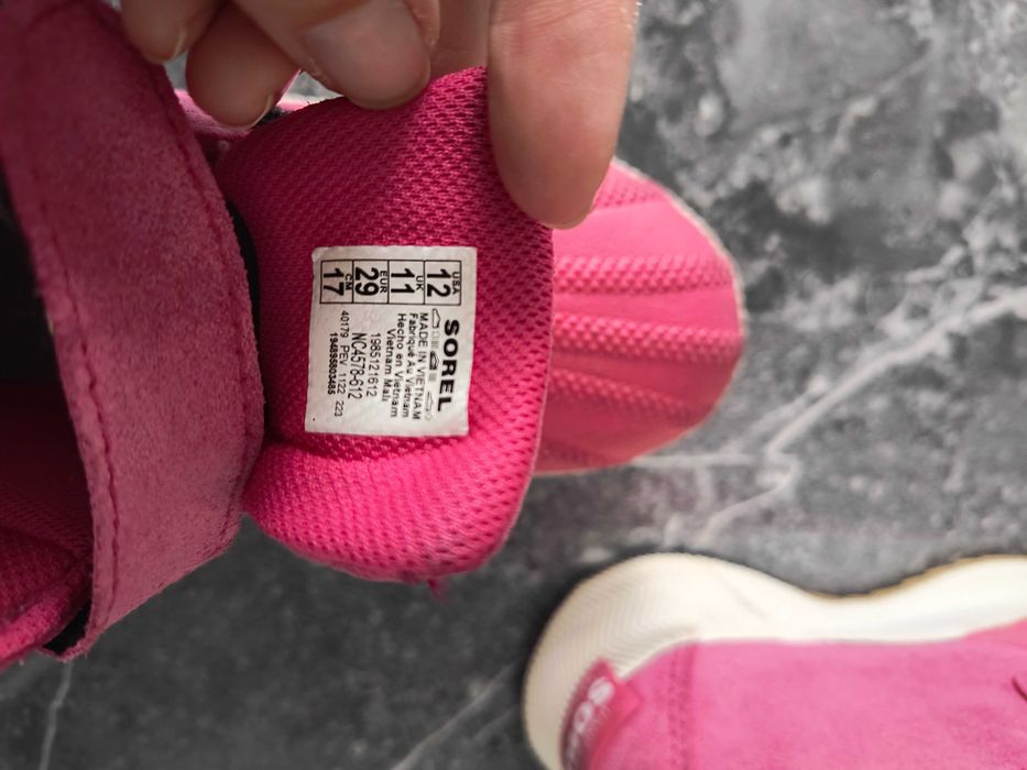 Buciki Sorel waterproof r. 29 różowe