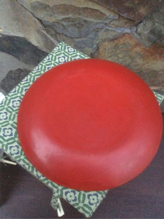 Prato Dragão Cinnabar China Séc XIX 15,1 cm