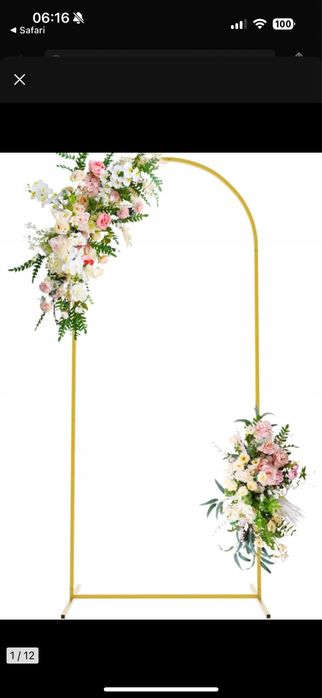 Stelaż na balony ścianka łuk