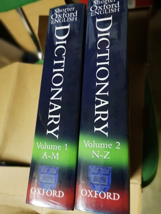Shorter Oxford English Dictionary, 2 volumes novos - dicionário inglês