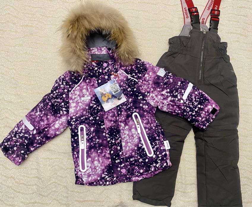 Дитячий зимовий мембранний термокомбінезон на дівчинку92-116 jie.reimo