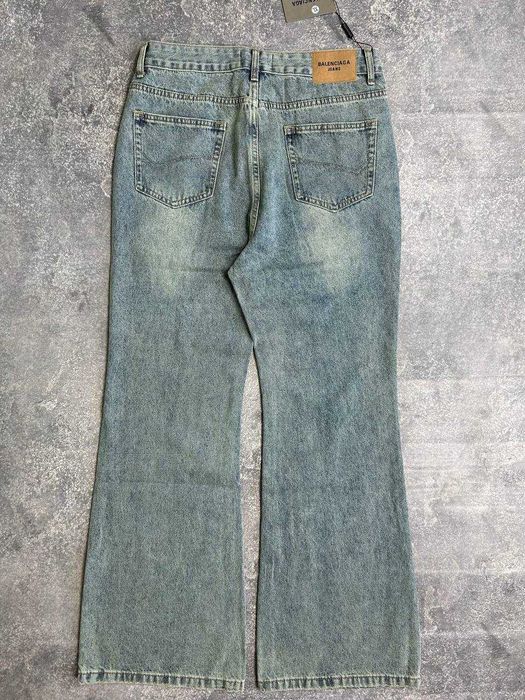 BALENCIAGA flared faded washed jeans джинси клеш кльош джинсы archive