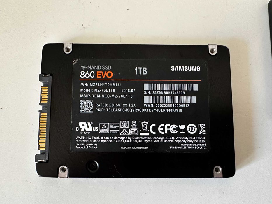 Накопичувач SSD 1Tb Samsung 860 EVO 2.5" SATAIII MLC