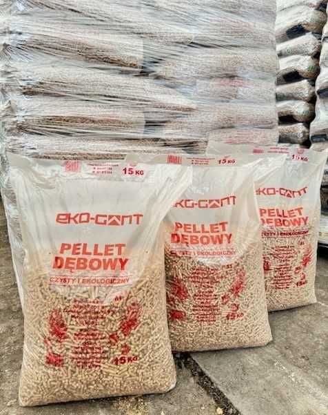 Pellet drzewny, iglasty, dębowy - jakość Gold, certyfikat