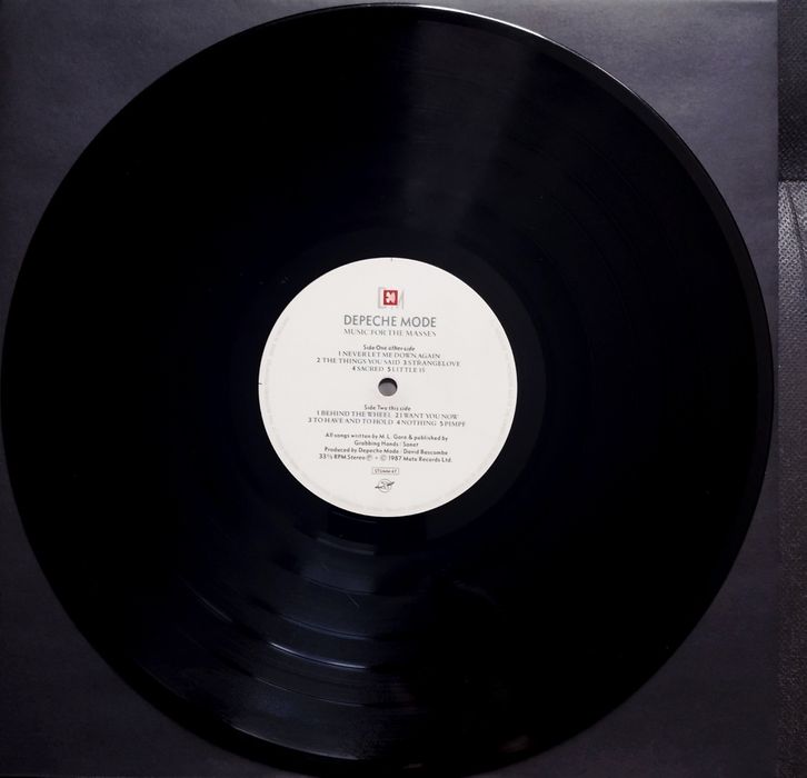 Depeche Mode Music For The Masses winyl UK MPO made in England