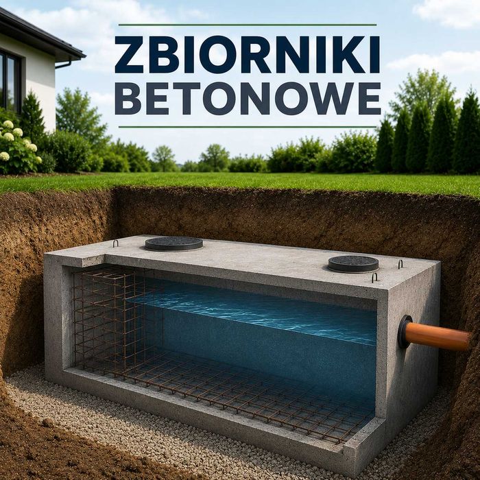 Szambo Deszczówka Piwniczka Betonowa Kanał Samochodowy Szybka Realizacja