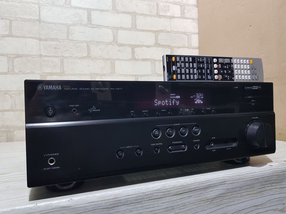 Пульт!5.1AV-Ресивер Yamaha RX-V477 5x115Вт+1 AirPlay USB HDMI 3D