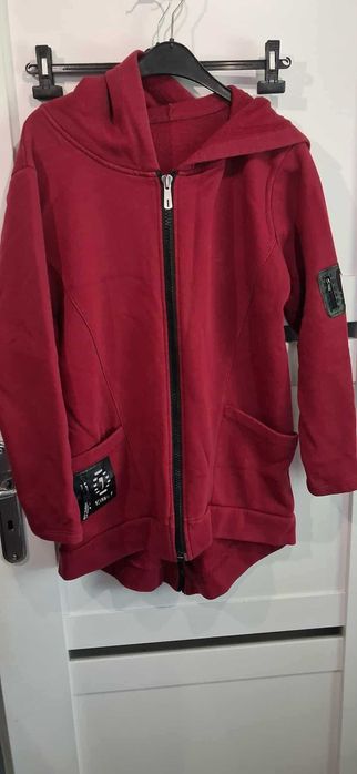Ciepła bordowa bluza