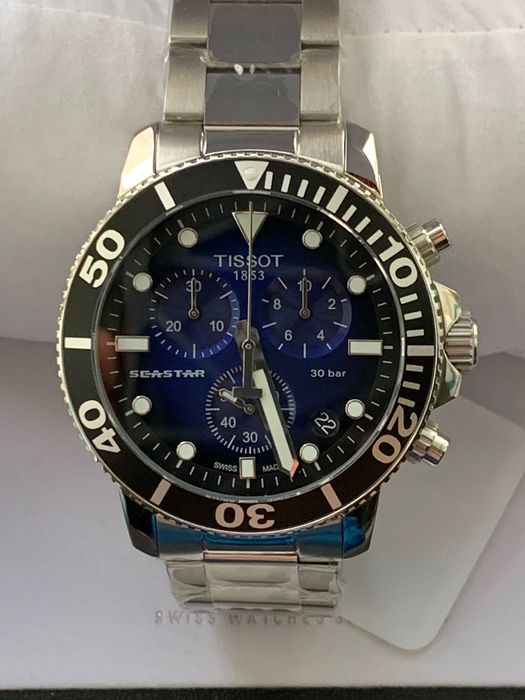 Часы хронограф TISSOT T120.417.11.051.01 дайвинг SEASTAR 1000