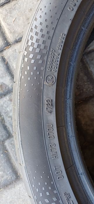 255/40R20 101Y XL CONTINENTAL , dwie opony letnie.