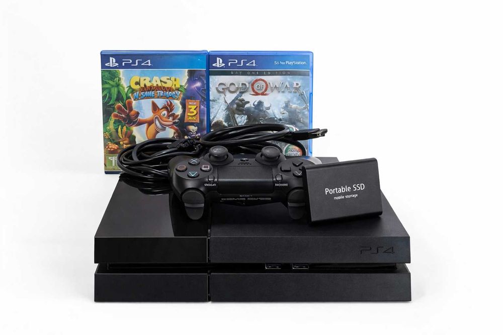 ps4 fat 1tb desbloqueado + hd 1tb + loja com + de 800 jogos pronto pra jogar