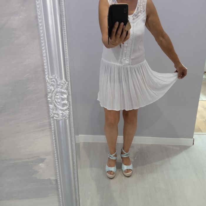 Indyjska zwiewna lekka sukienka r S