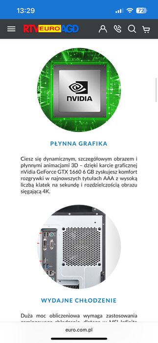 Komputer gamingowy stacjonarny MSI Infinite