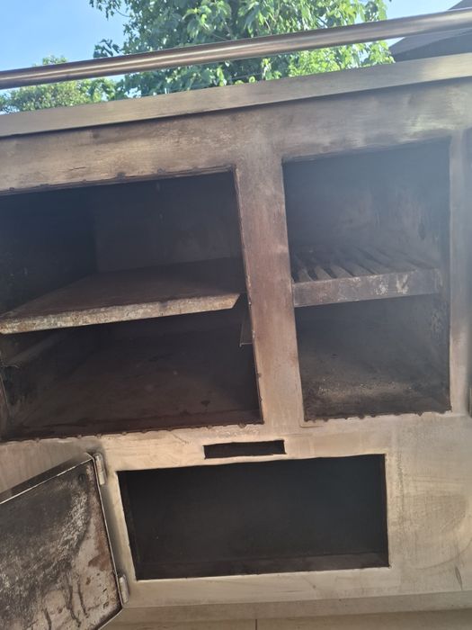 Fogão e forno de ferro revestido a Inox