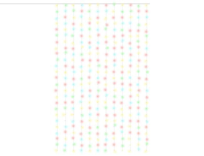 Kurtyna świetlna 300 LED - multicolor 31V KŚ11331