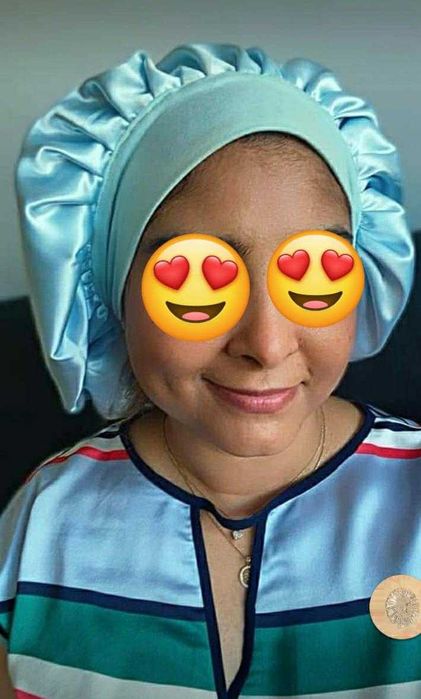 Touca amiga dos cabelos