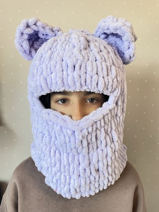 Тепла прикольна, балаклава на шолом