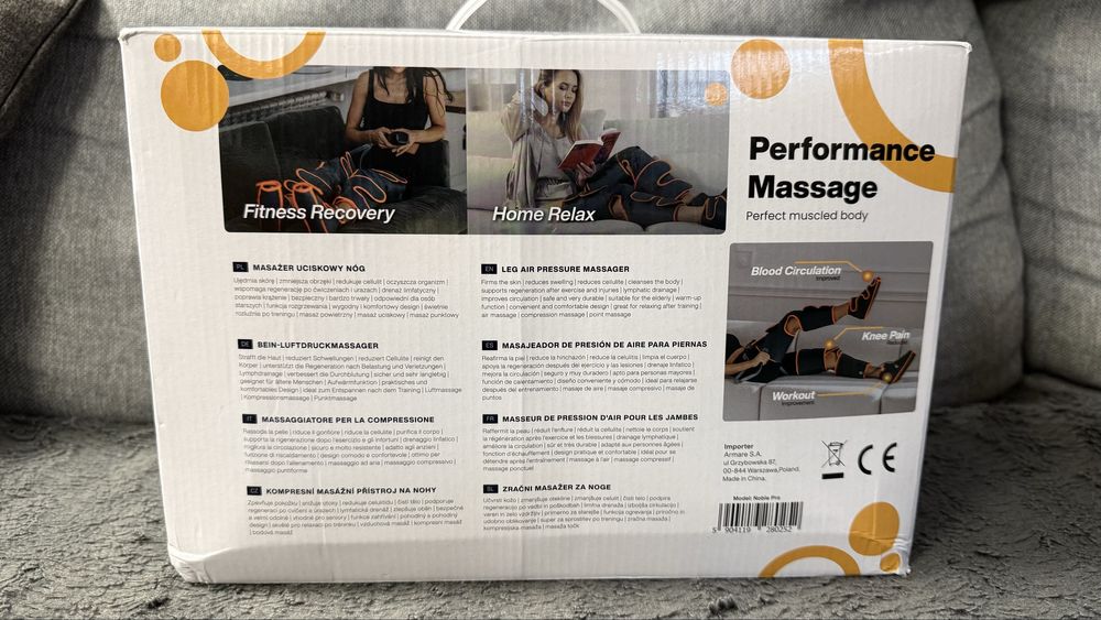 Masażer Limfatyczny do nóg Medivon Noble Pro