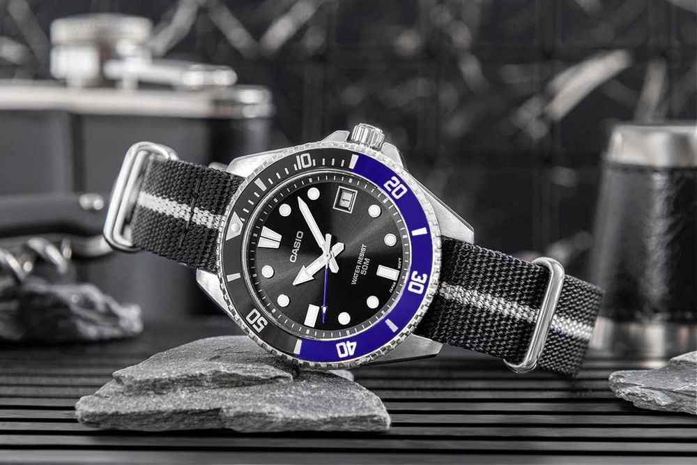 Nowy Zegarek Męski CASIO MDV-10C-1A2VEF Diver Sportowy BOX