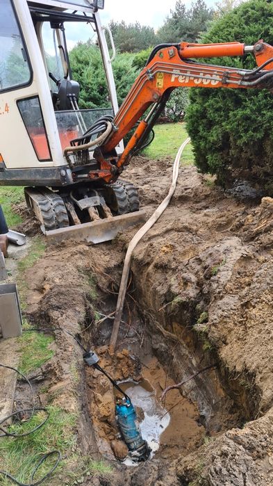 Minikoparka ładowarka pracę ziemne ogrody itp. Jelcz -laskowice okolic