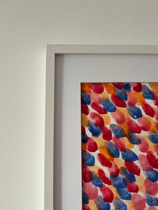 Pintura abstrata em aguarela