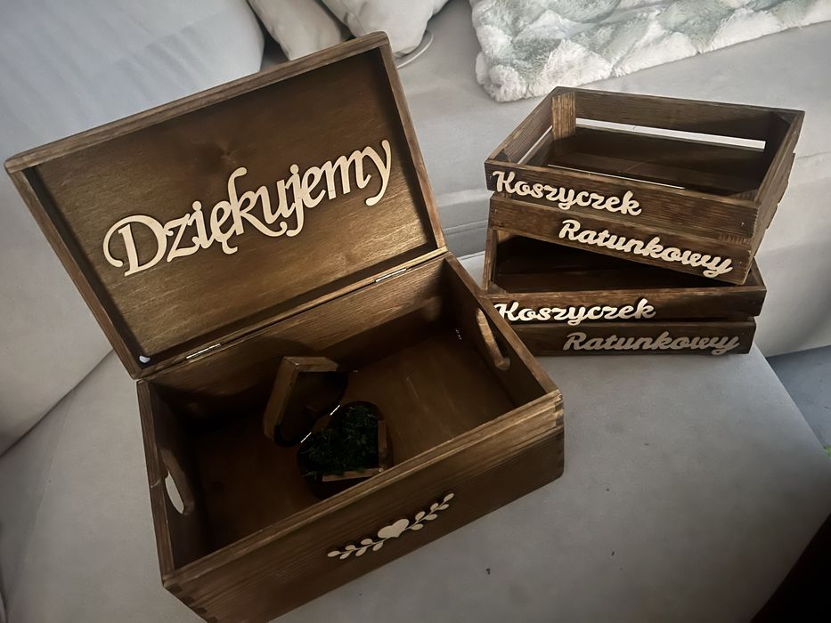 Zestaw weselny rustykalny
