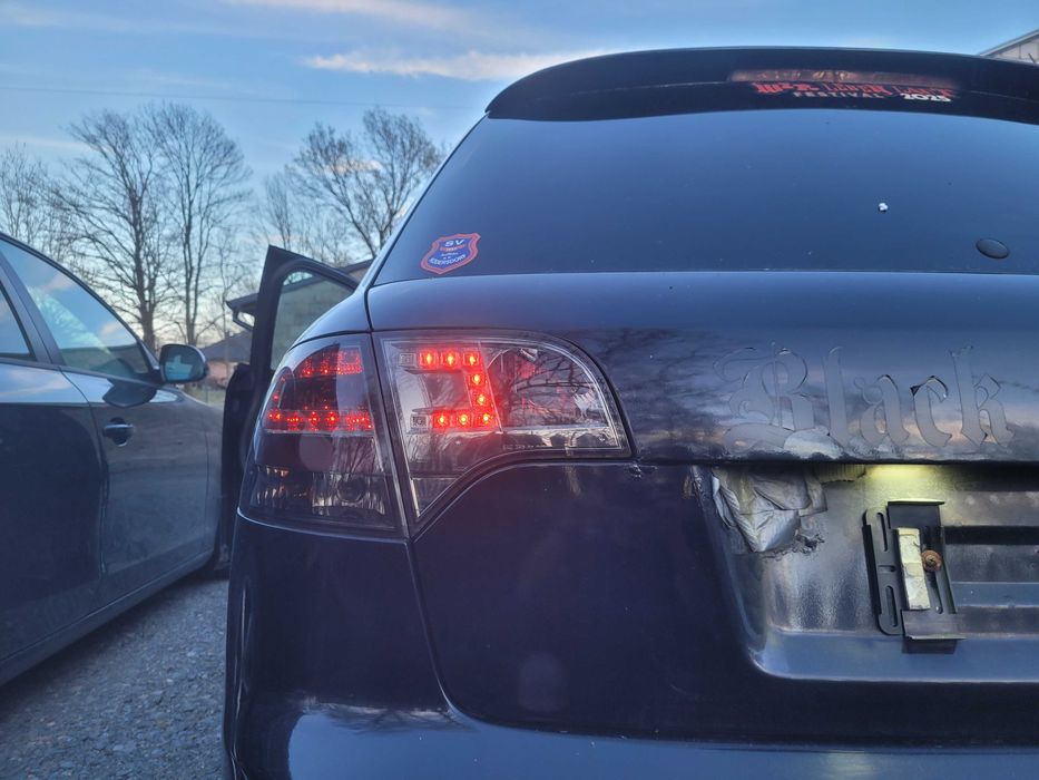 Lampy Led Audi A4 B7 Tył Tylne Komplet Klapa Karoseria 4 szt Dymione Smoke