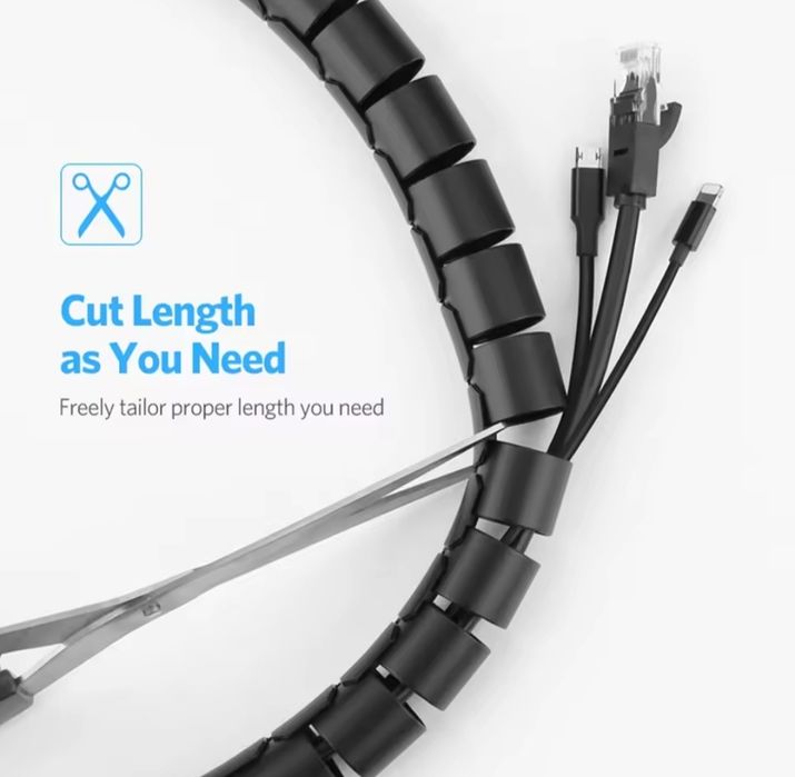 Органайзер | Спіральний органайзер для кабелів | 16мм × 2м