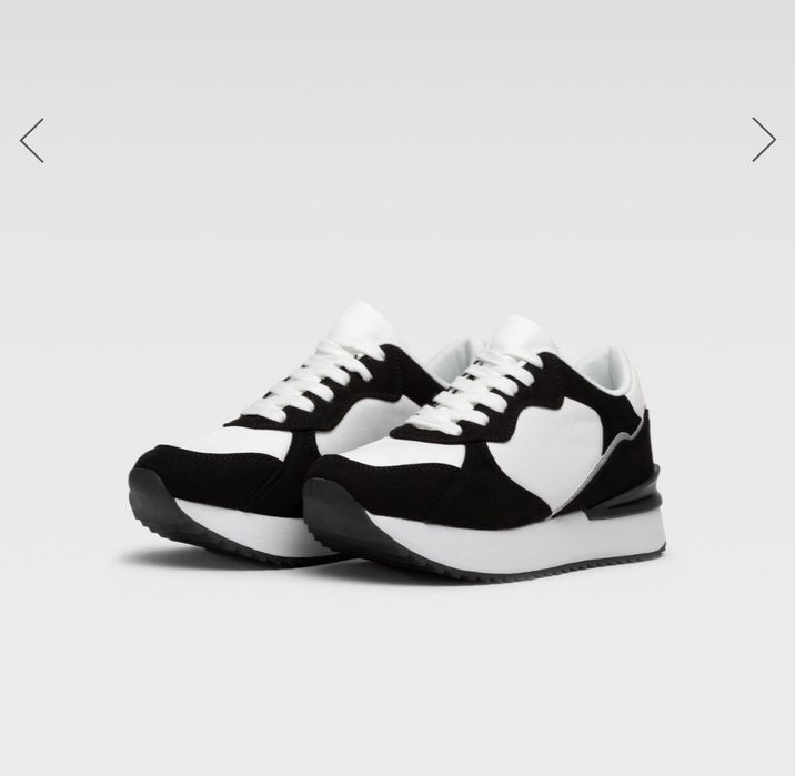 Sneakersy Młodzieżowe Damskie na grubej podeszwie Nylon Red rozmiar 36
