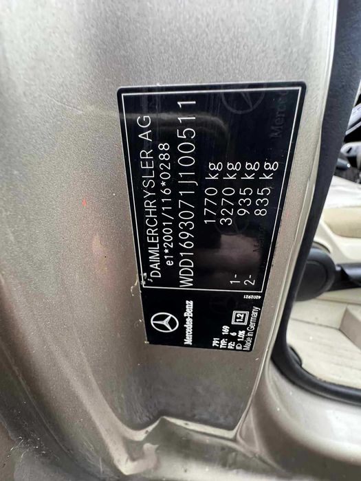 MERCEDES A180 na części 2005r.. ADAX Opolski Auto Złom Koźle