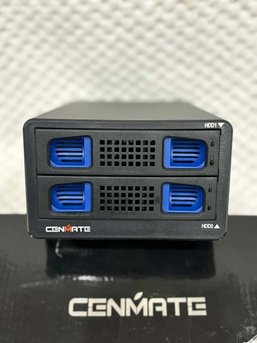 Obudowa RAID 2x HDD/SSD USB 3.0 40TB CENMATE wentylator, 4 tryby