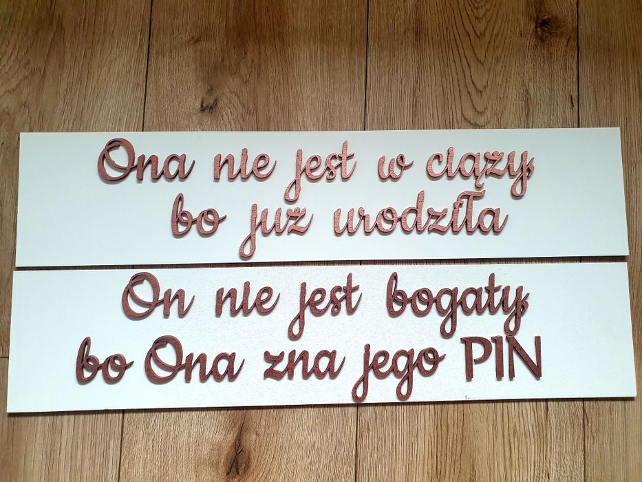 Nowe tablice samochodowe ślub wesele