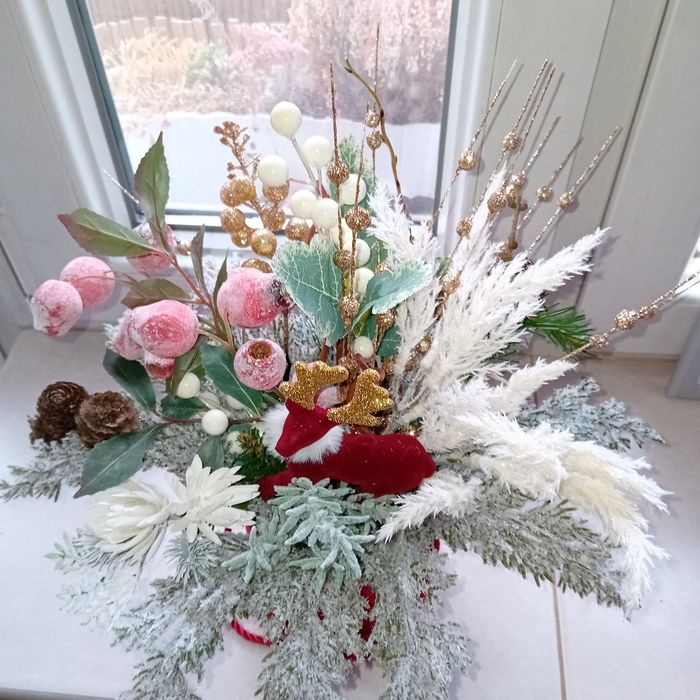 Stroik świąteczny flower box
