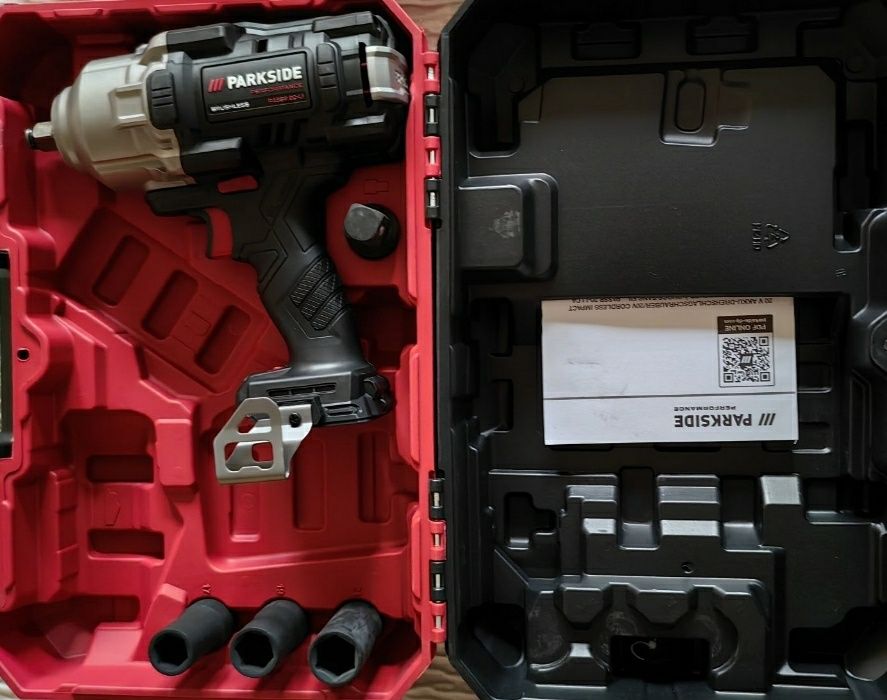 Sprzedam klucz udarowy Parkside Performance 20V C 4 raz użyty jak Nowy
