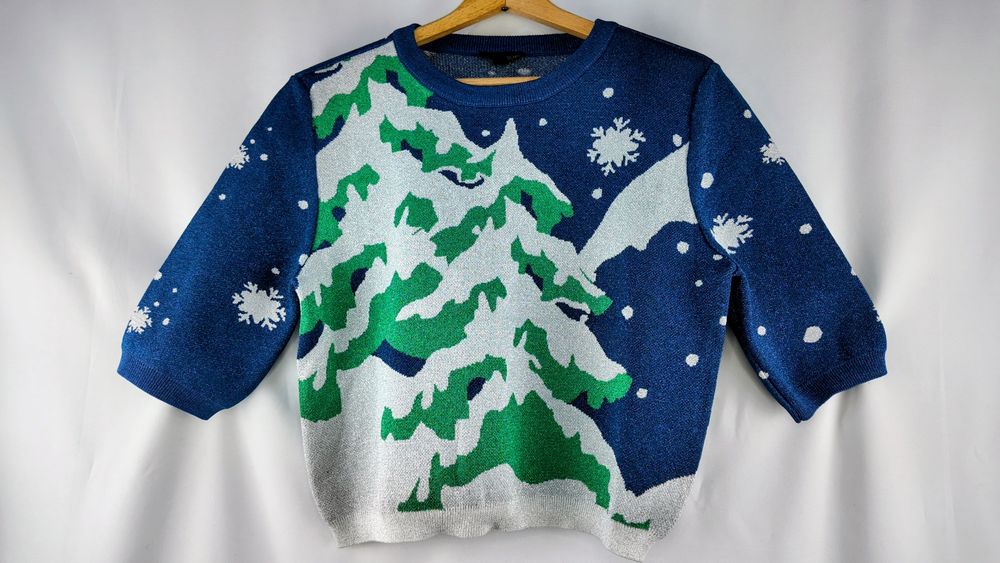 Topshop sweter świąteczny EU44 brokatowy zimowy – nowy
