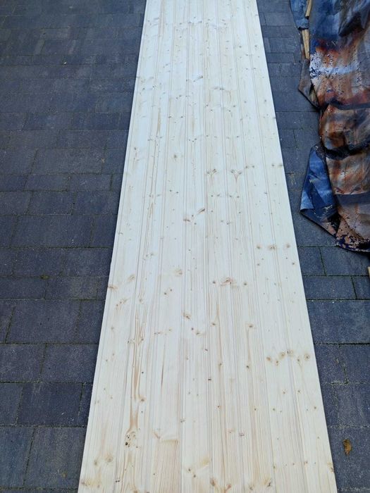 Deska świerkowa boazeria 4170x120x14mm fińska softline, jak panele