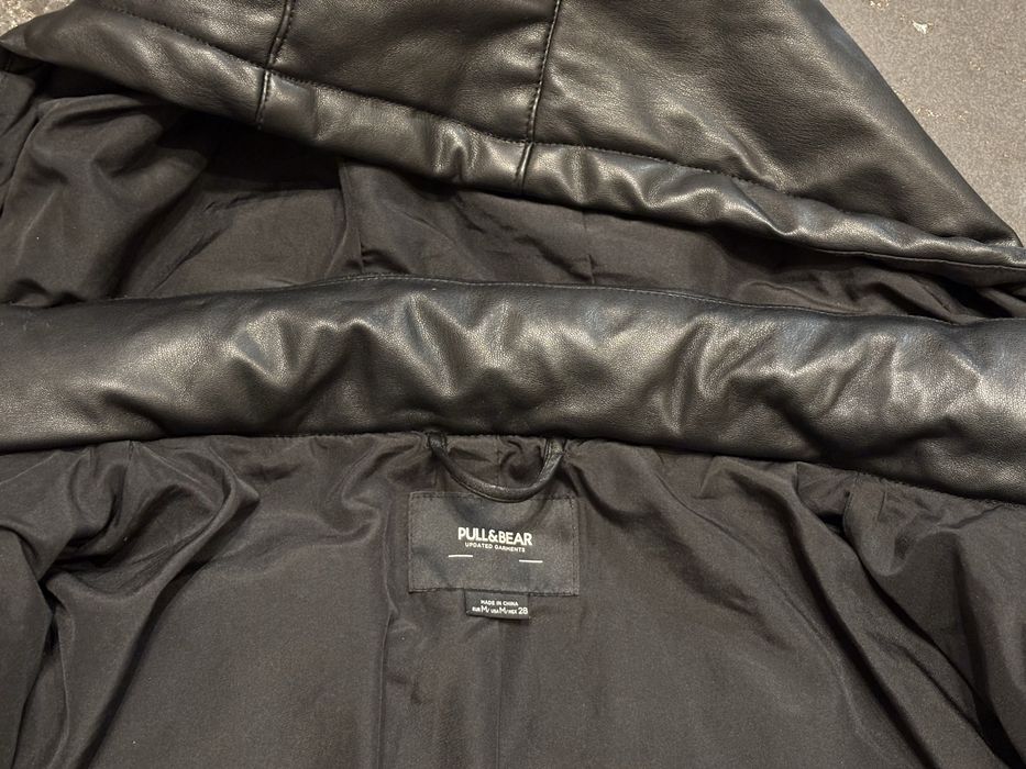 Куртка Чорна Кожана PULL & BEAR