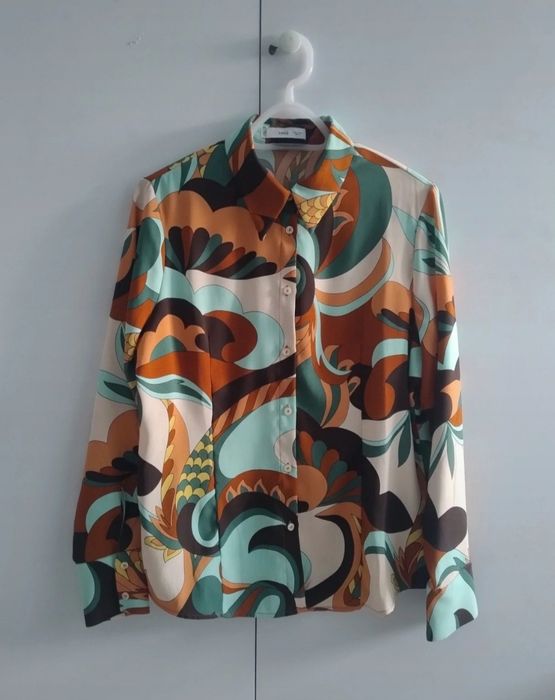 Koszula kolorowa Mango L nowa bez metki