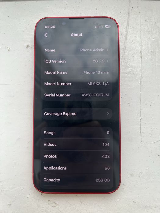 IPhone 13 mini Red Neverlock, 90% АКБ