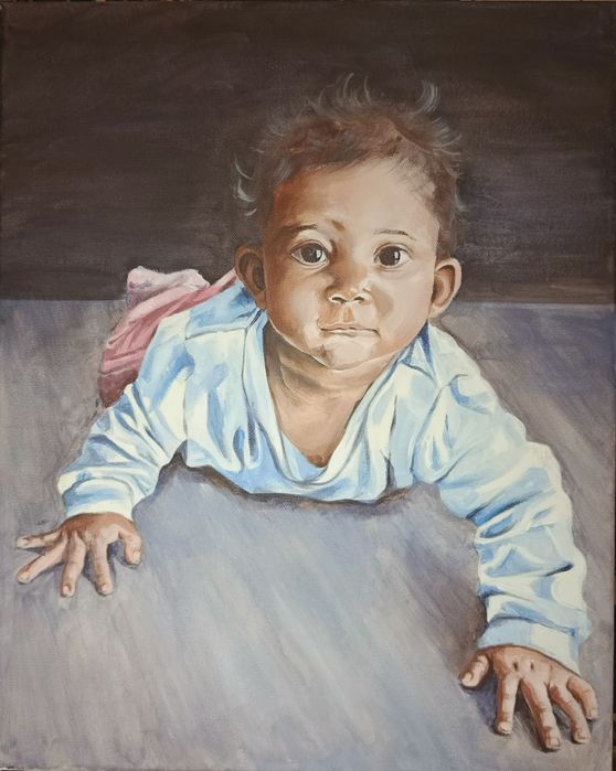 Portret na zamówienie – ręcznie malowany obraz akrylowy