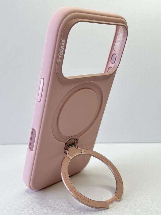 TORRAS Ostand Silicone MagSafe чохол для iPhone 17 Pro/17 Pro Max /18 Pro/18 Pro Max –  підставка 360° захист камери
