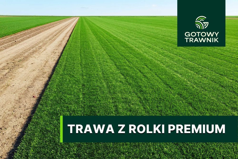 Trawnik rolowany PREMIUM - mocniejszy o 30% | montaż | projekt ogrodu | cała Polska | trawa z rolki | gotowy trawnik | układanie trawy