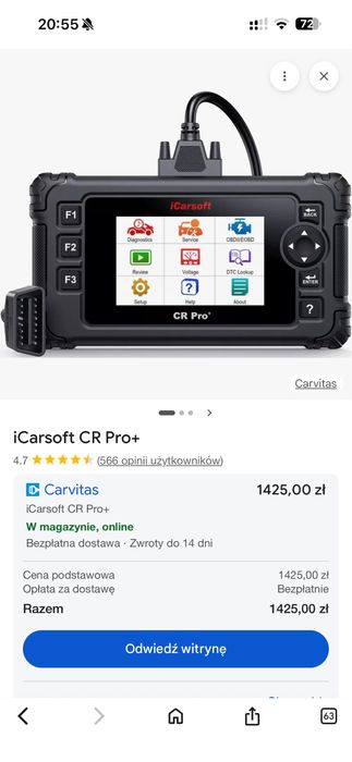 iCarsoft CR Pro+ | Outil Diagnostic Automobile Multimarques OBD2