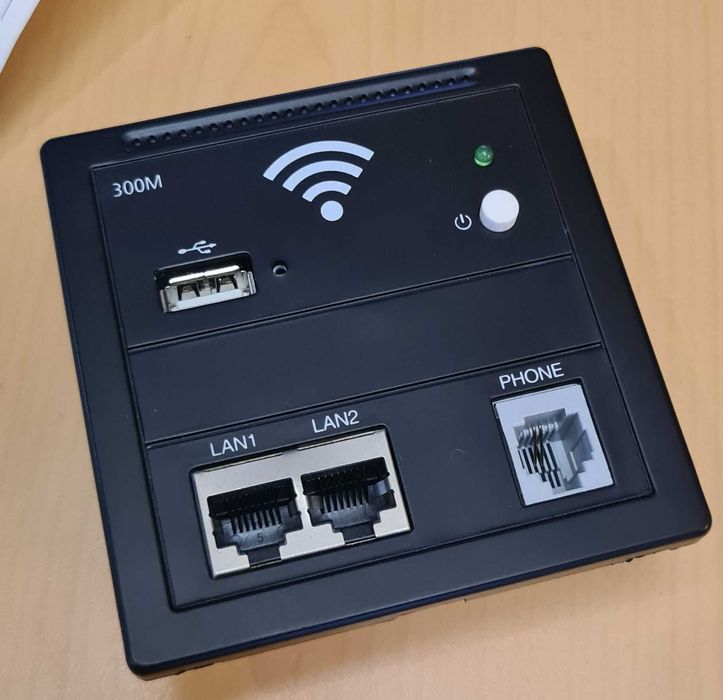 Router Wifi de Parede com USB, RJ45 e RJ1164354222021762120