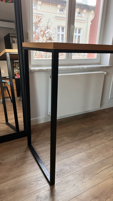 Stół barowy loft 180 cm – solidny, metalowa rama