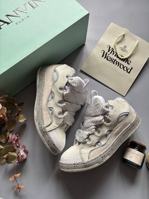 Кросівки Lanvin Curb 'Grey White'