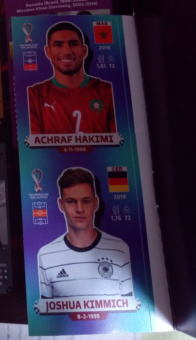 Panini Sticker album fifa world cup Qatar 2022 + 6 stickers (1.D.maria